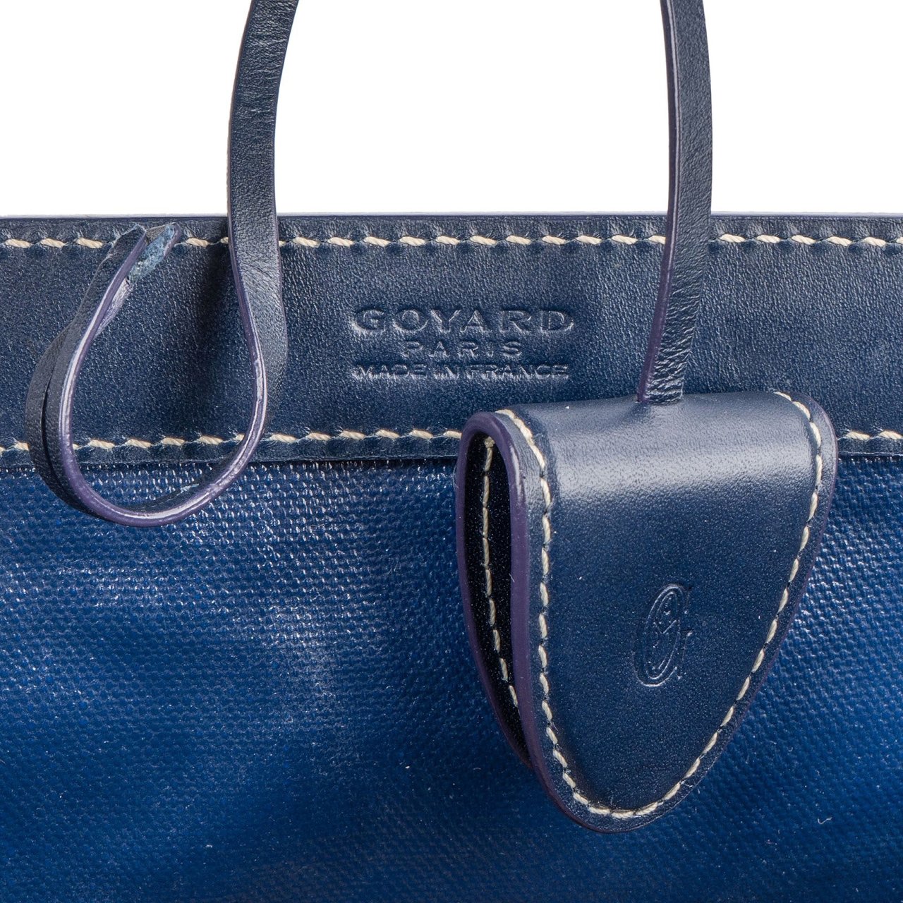 Goyard Goyardine Monogram Bellechasse PM Shoulder Bag Blauw