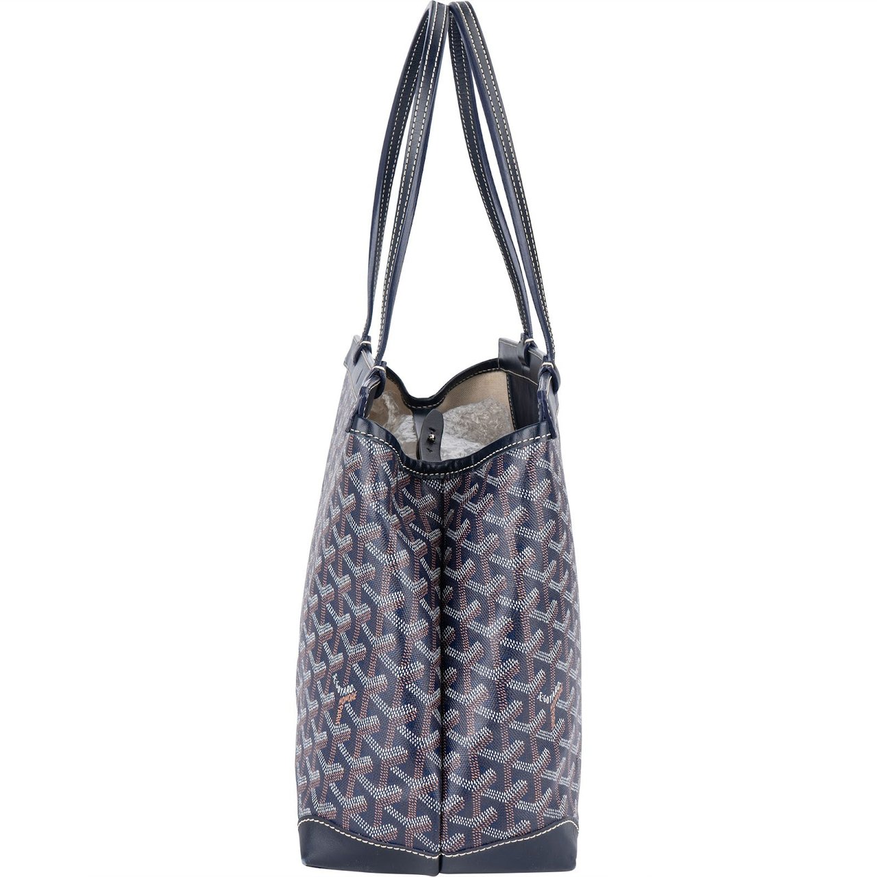 Goyard Goyardine Monogram Bellechasse PM Shoulder Bag Blauw