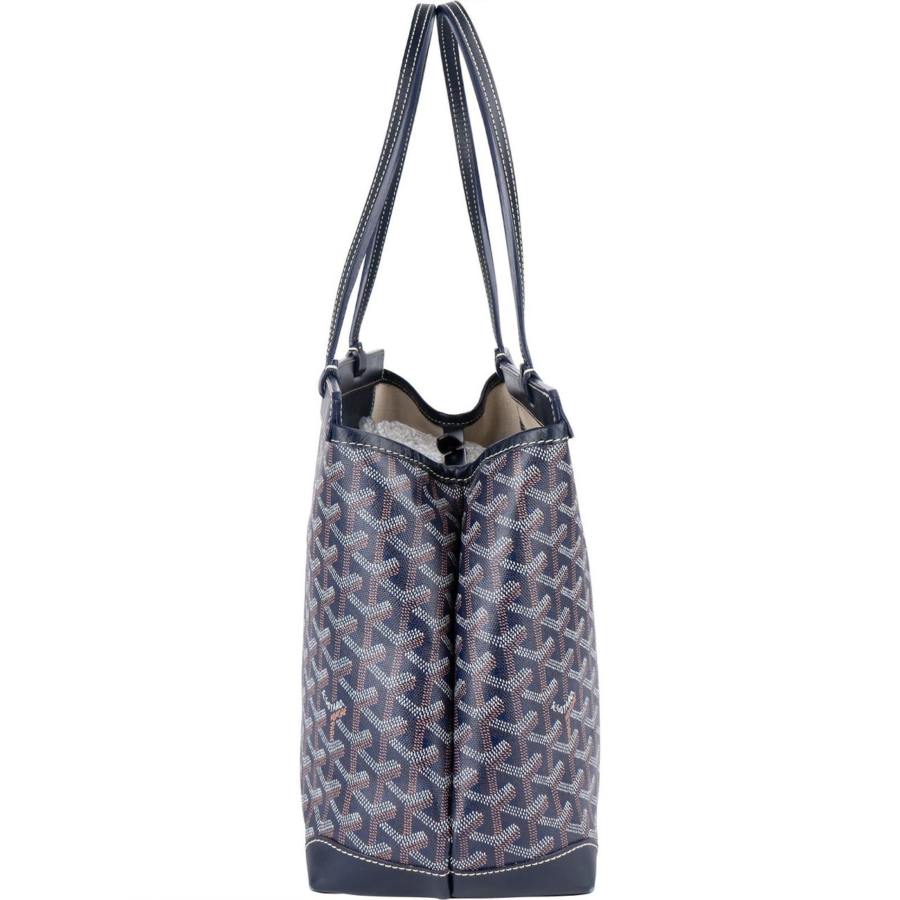 Goyard Goyard Goyardine Monogram Bellechasse PM Shoulder Bag Blauw
