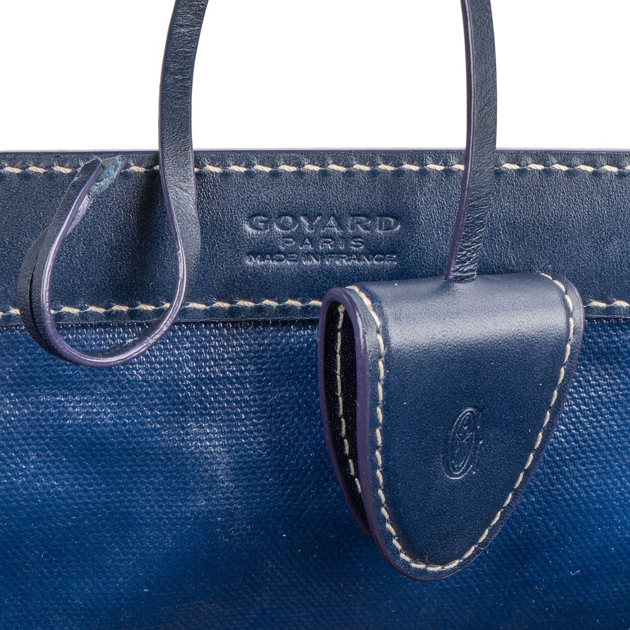 Goyard Goyard Goyardine Monogram Bellechasse PM Shoulder Bag Blauw