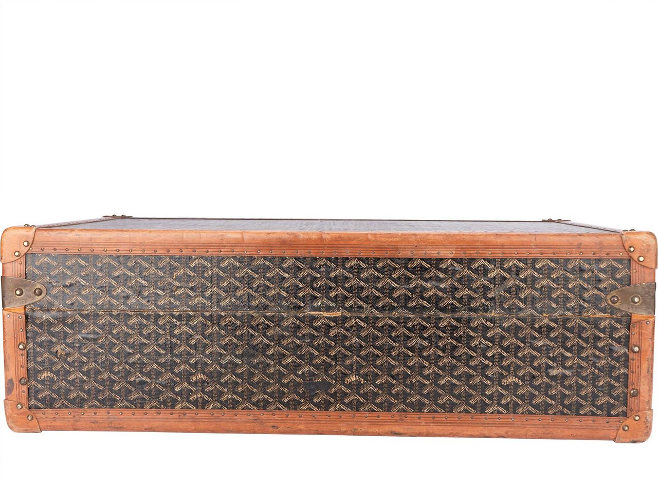 Goyard Goyard Goyardine Monogram 1900s Suitcase Trunk Koffer Malle Divers