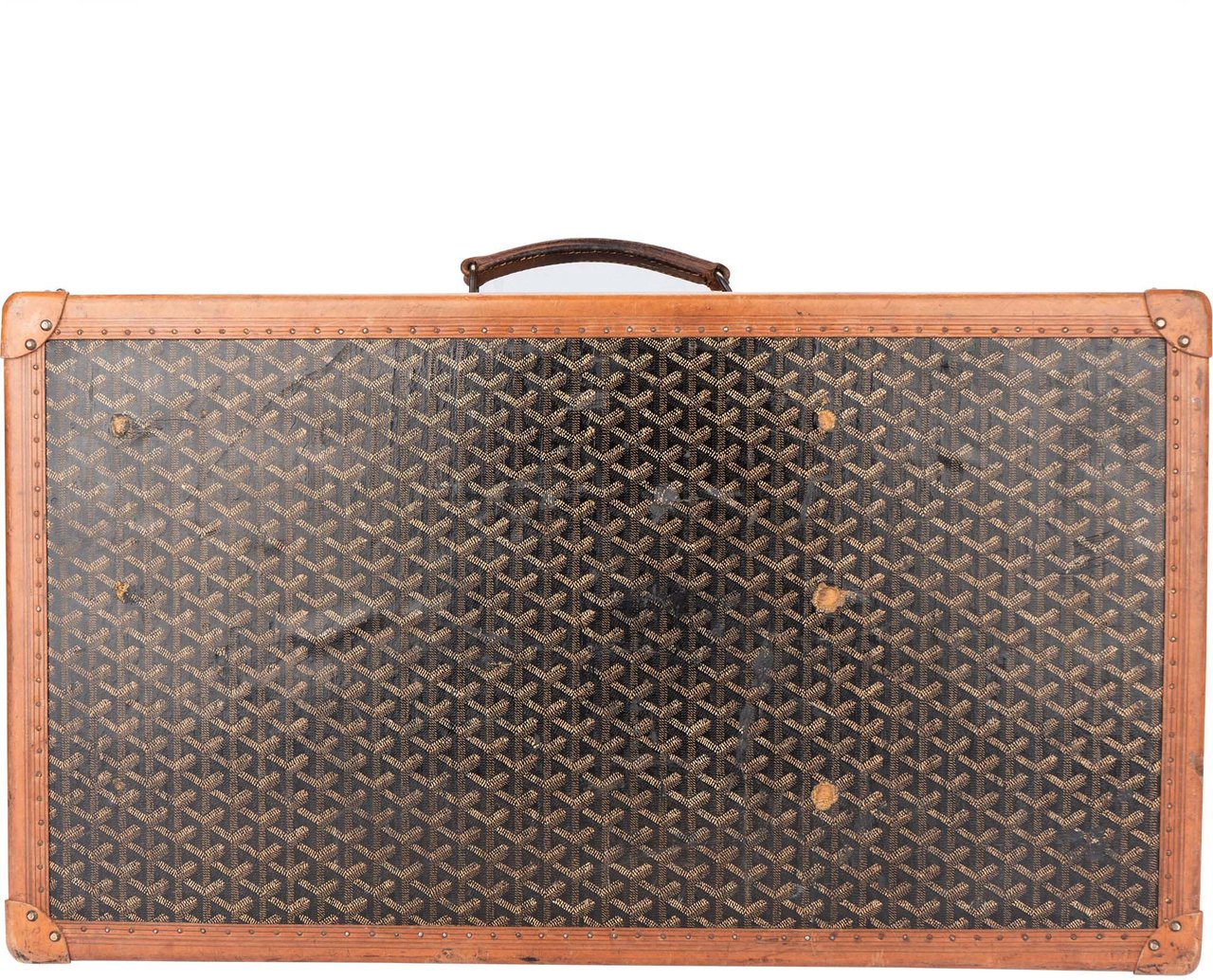 Goyard Goyard Goyardine Monogram 1900s Suitcase Trunk Koffer Malle Divers