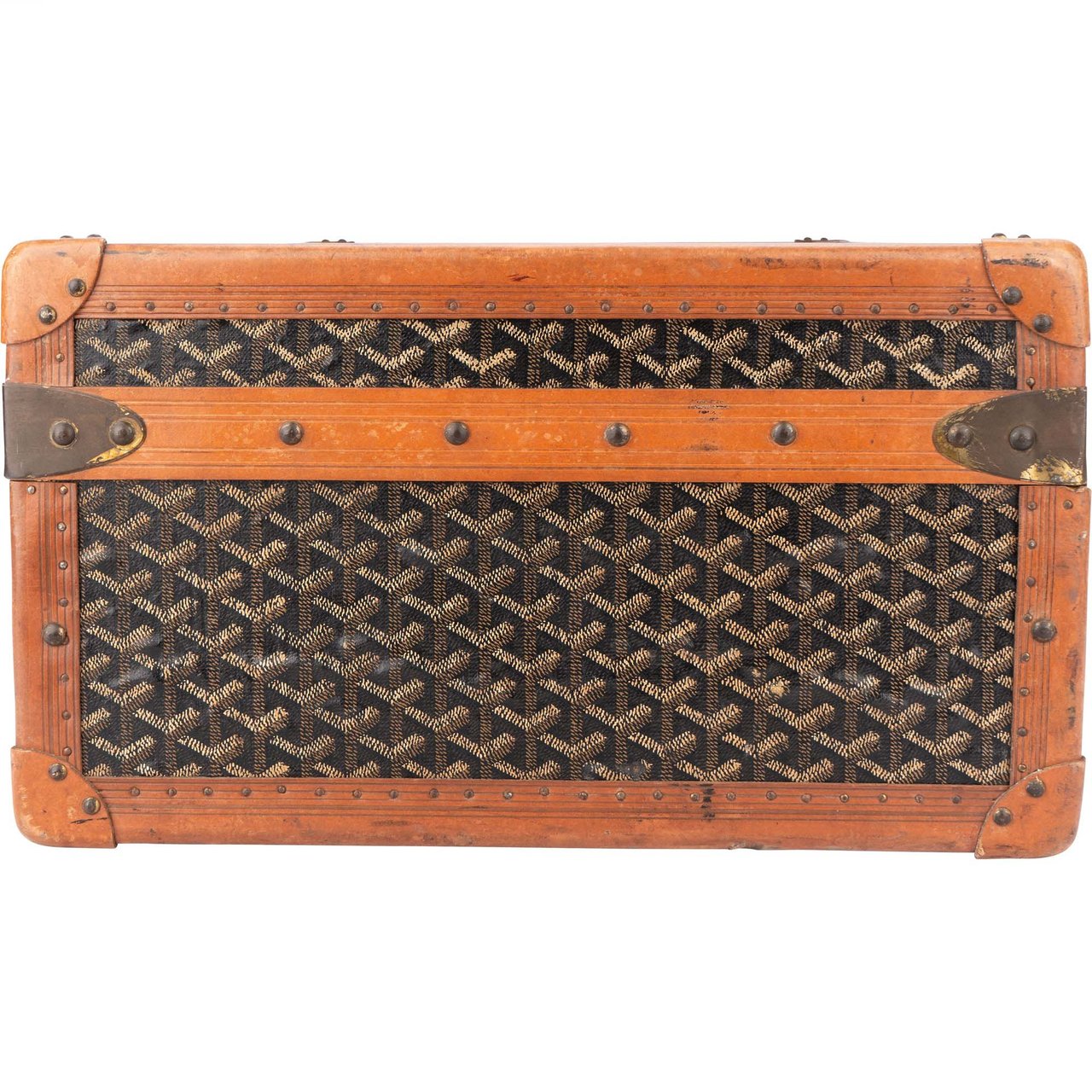 Goyard Goyard Goyardine Monogram 1900s Suitcase Trunk Koffer Malle Divers