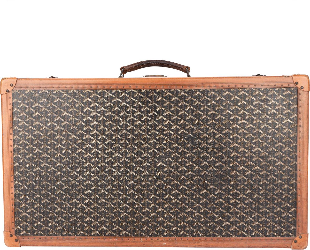 Goyard Goyard Goyardine Monogram 1900s Suitcase Trunk Koffer Malle Divers