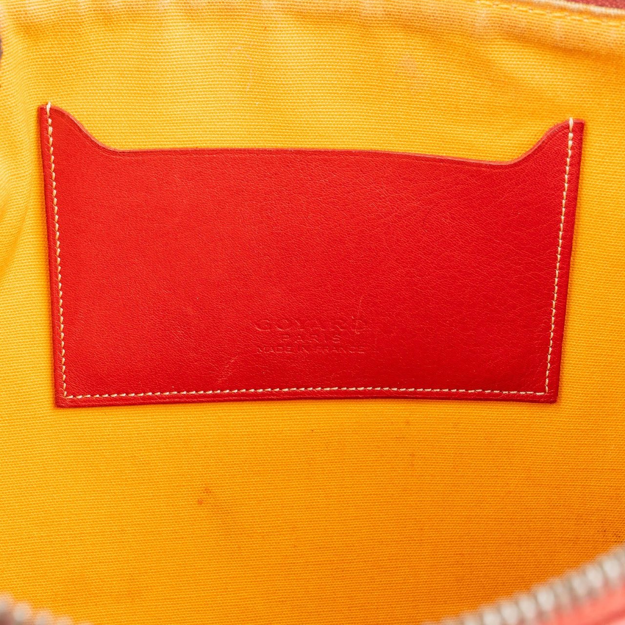 Goyard Monogram Goyardine Canvas Senat MM Clutch Rood