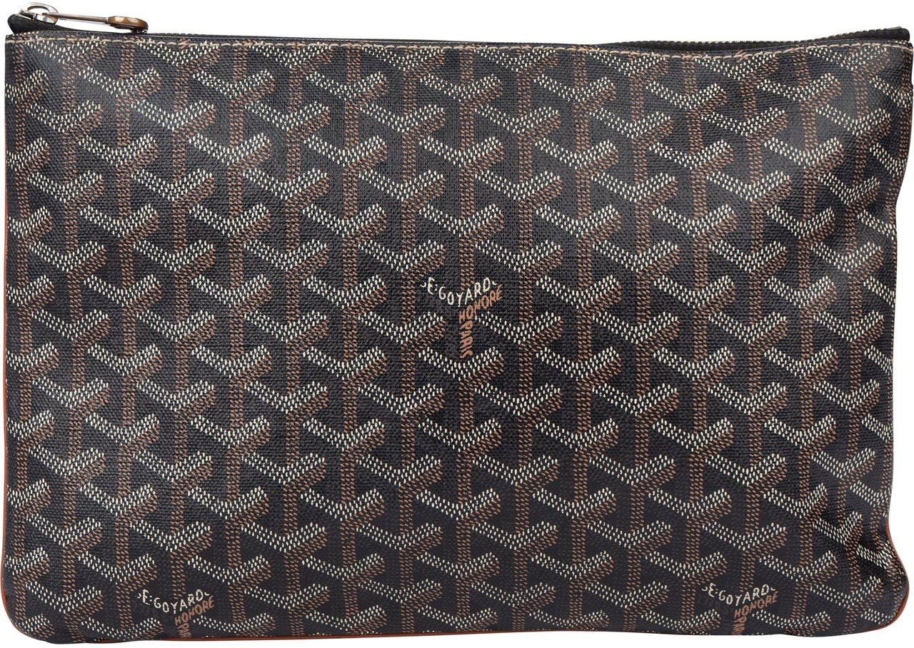 Goyard Goyard Noir Goyardine Monogram Clutch Divers