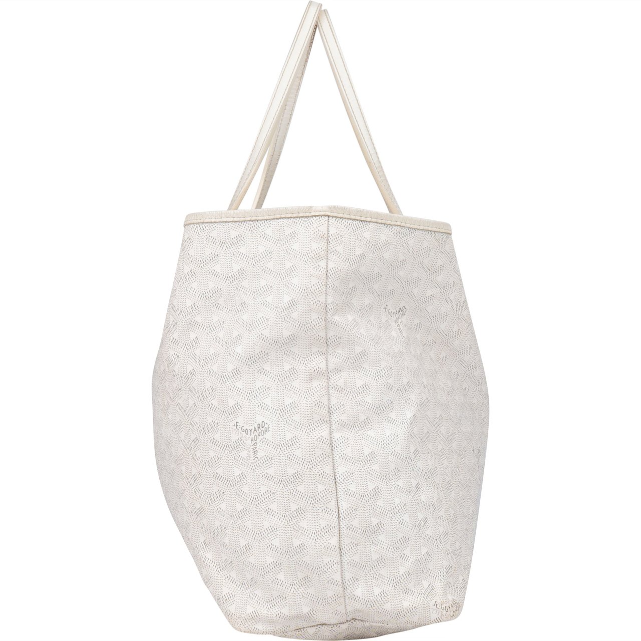 Goyard Goyard White Goyardine Monogram Saint Louis PM Handbag Divers