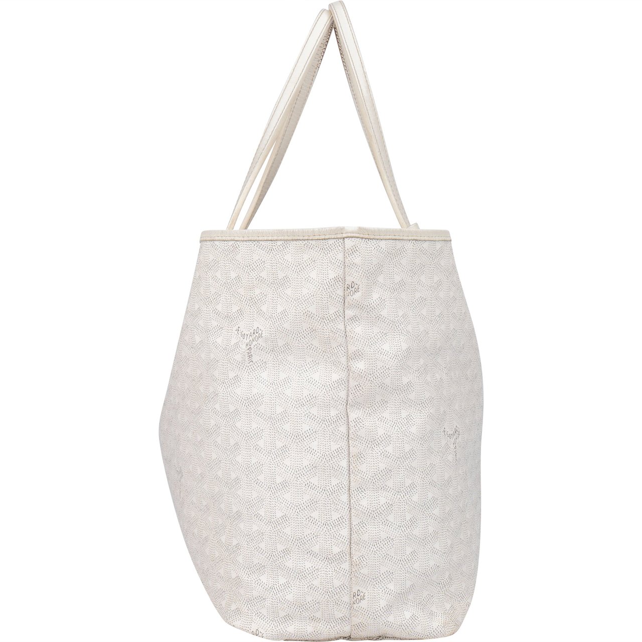 Goyard Goyard White Goyardine Monogram Saint Louis PM Handbag Divers