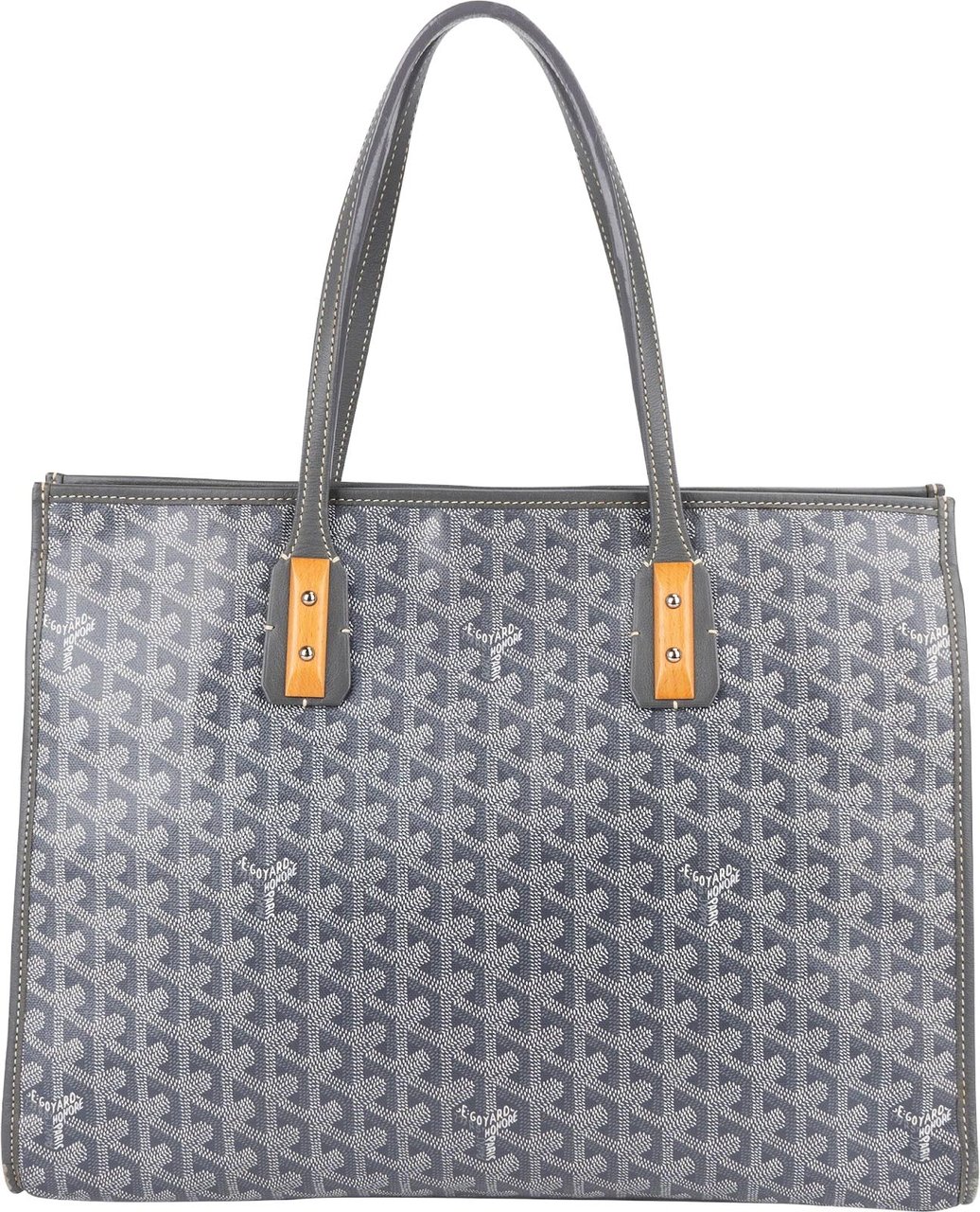 Goyard Monogram Goyardine Marquises Tote Shoulder Bag Grijs