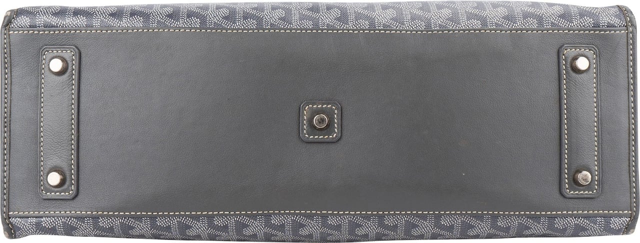 Goyard Monogram Goyardine Marquises Tote Shoulder Bag Grijs