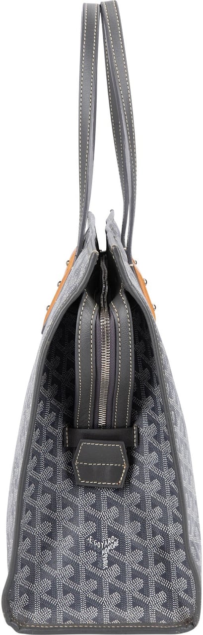 Goyard Monogram Goyardine Marquises Tote Shoulder Bag Grijs