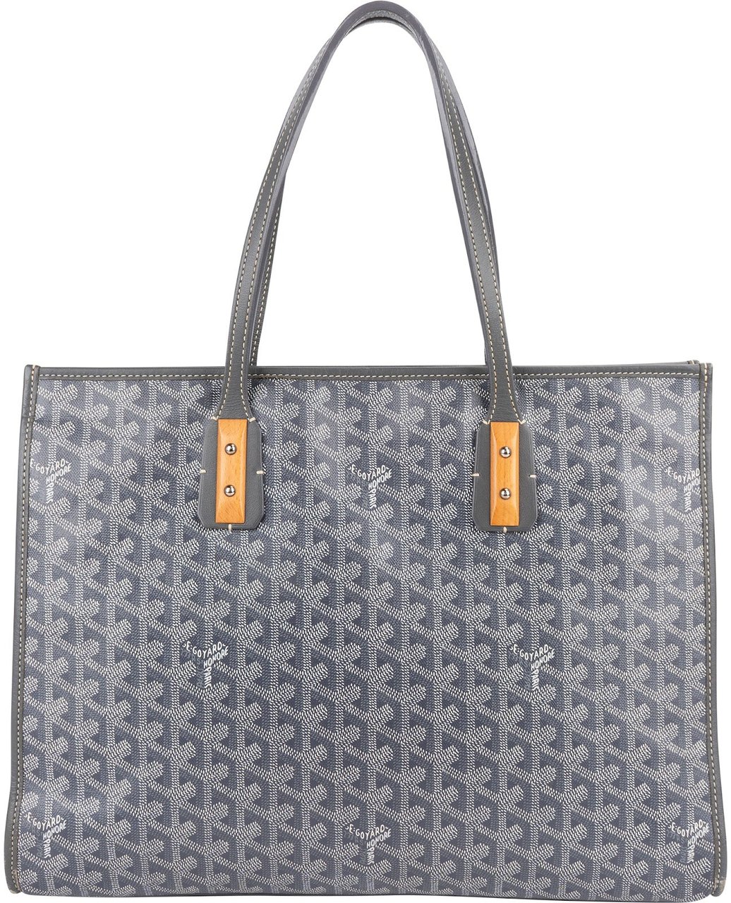 Goyard Monogram Goyardine Marquises Tote Shoulder Bag Grijs