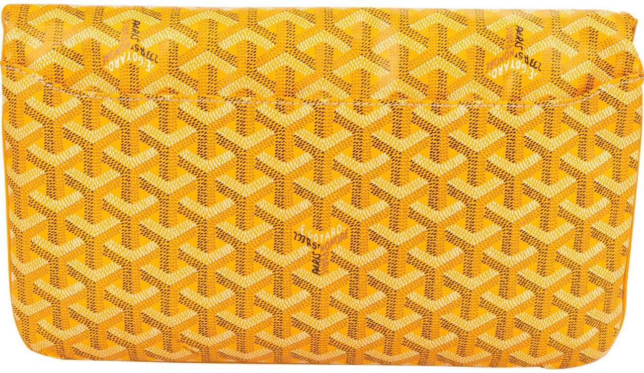 Goyard Goyard Monogram Goyardine Sainte-Marie Clutch Geel