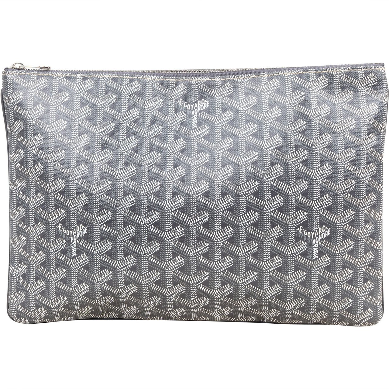 Goyard Goyardine Monogram Senat MM Clutch Donkergrijs
