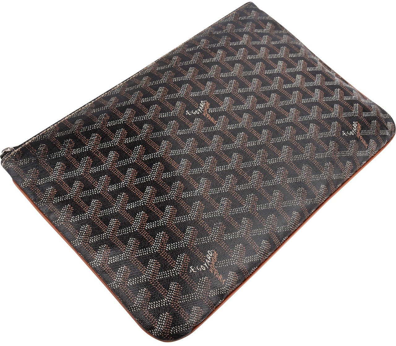 Goyard Goyardine Monogram Senat PM Clutch Zwart