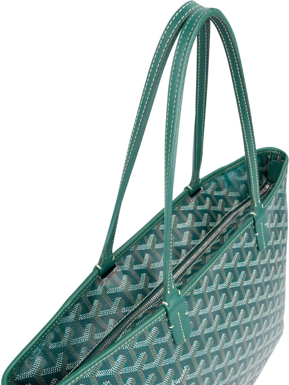 Goyard Goyardine Monogram Artois PM Shoulder Bag Groen