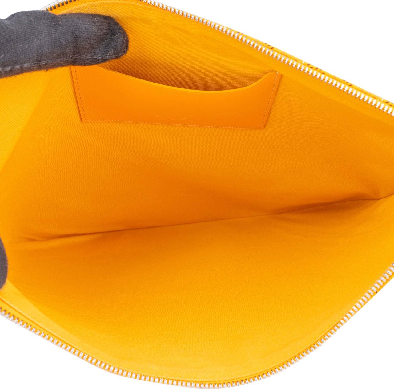 Goyard Goyard Yellow Goyardine Senat MM Clutch Divers