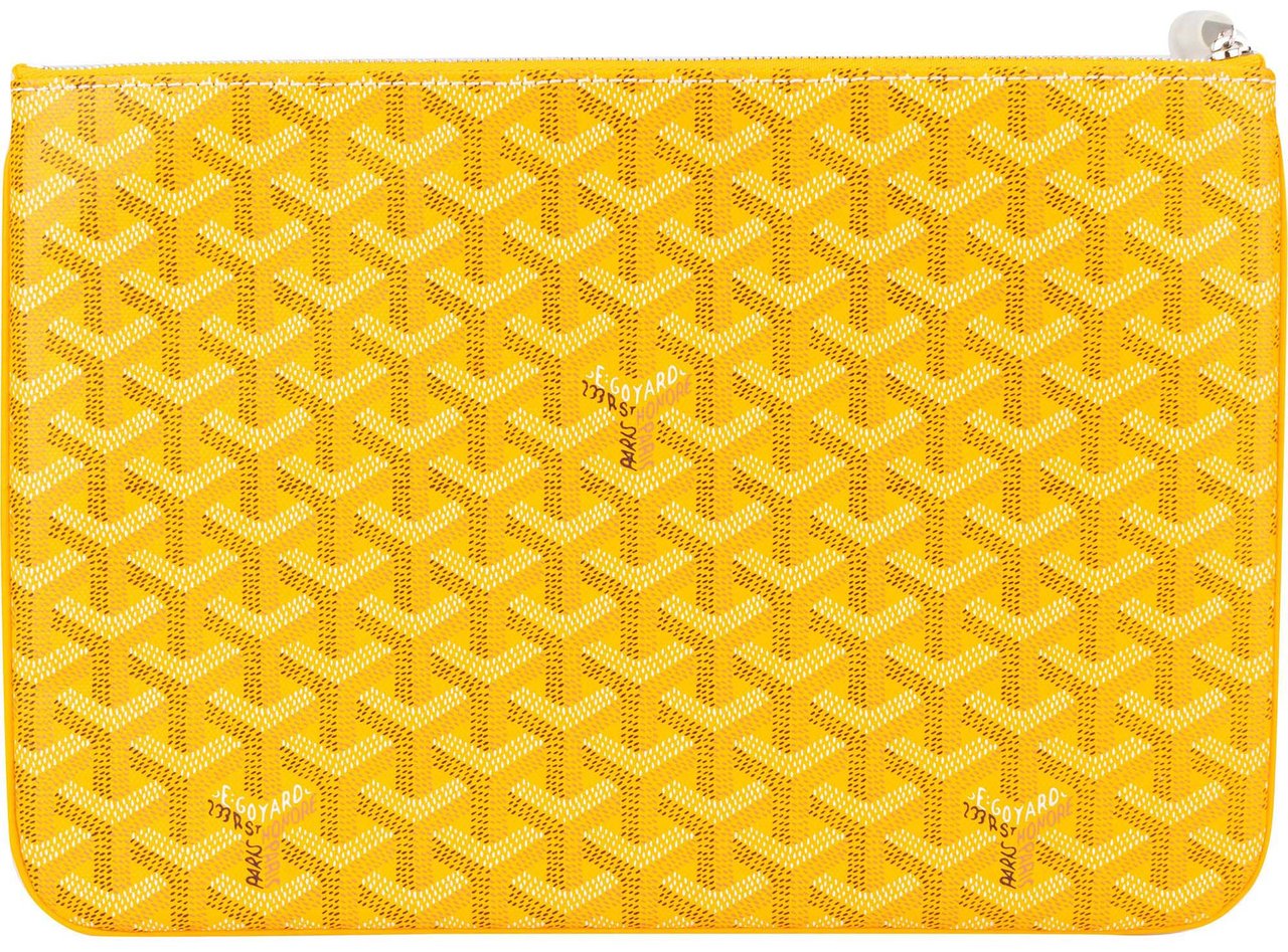 Goyard Goyard Yellow Goyardine Senat MM Clutch Divers