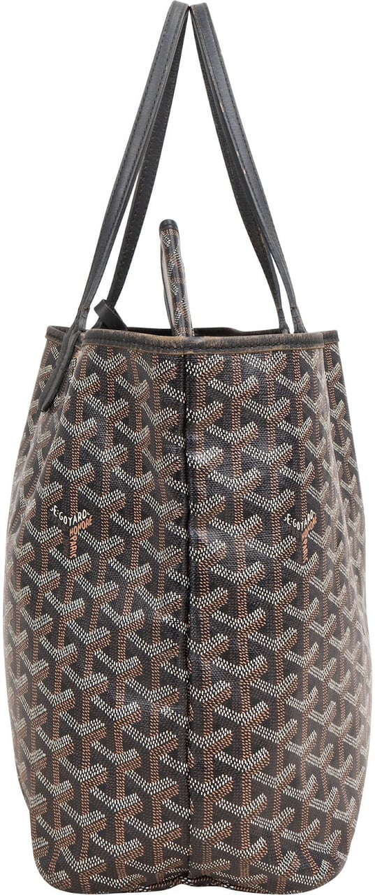 Goyard Goyardine Monogram Saint Louis PM Shoulder Bag Zwart