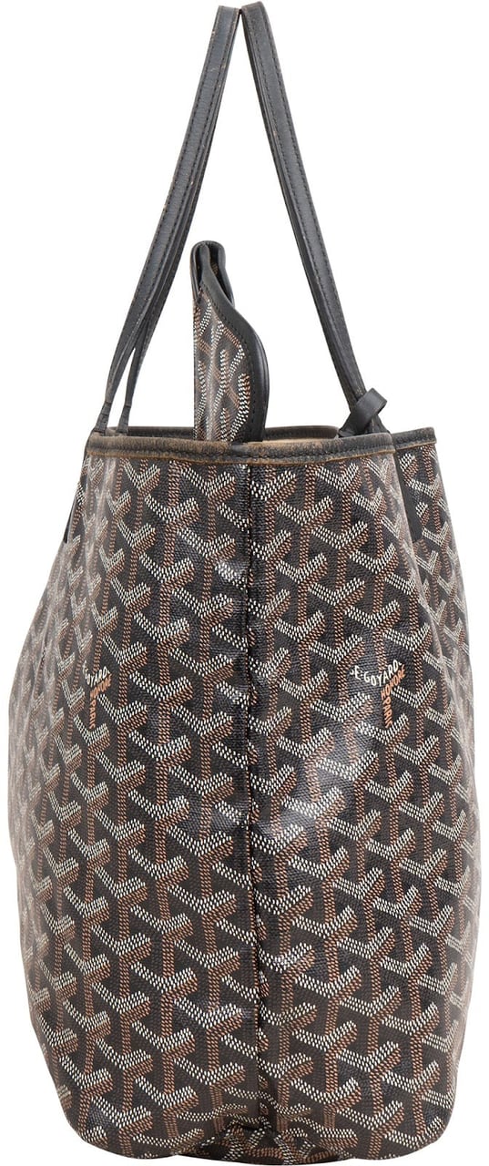 Goyard Goyardine Monogram Saint Louis PM Shoulder Bag Zwart