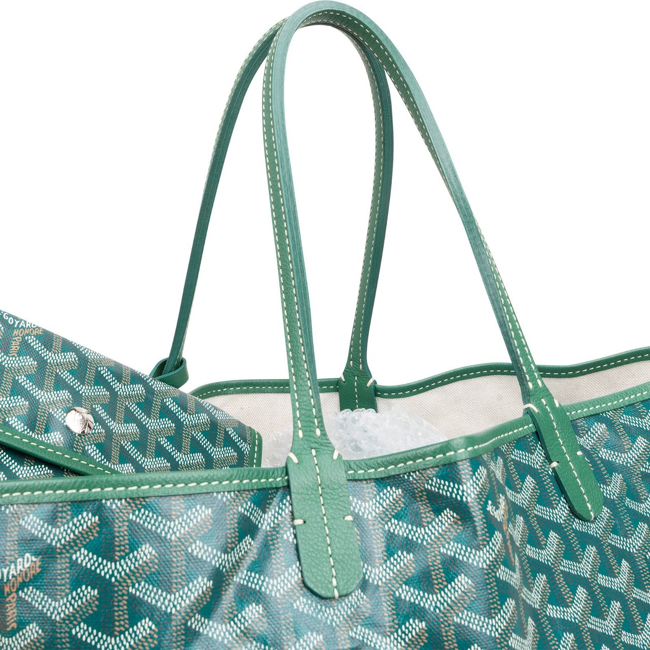 Goyard Goyardine Monogram St. Louis PM Shoulder Bag Groen