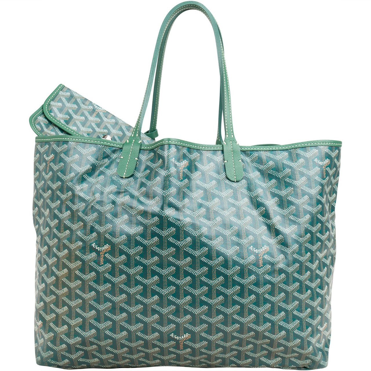 Goyard Goyardine Monogram St. Louis PM Shoulder Bag Groen