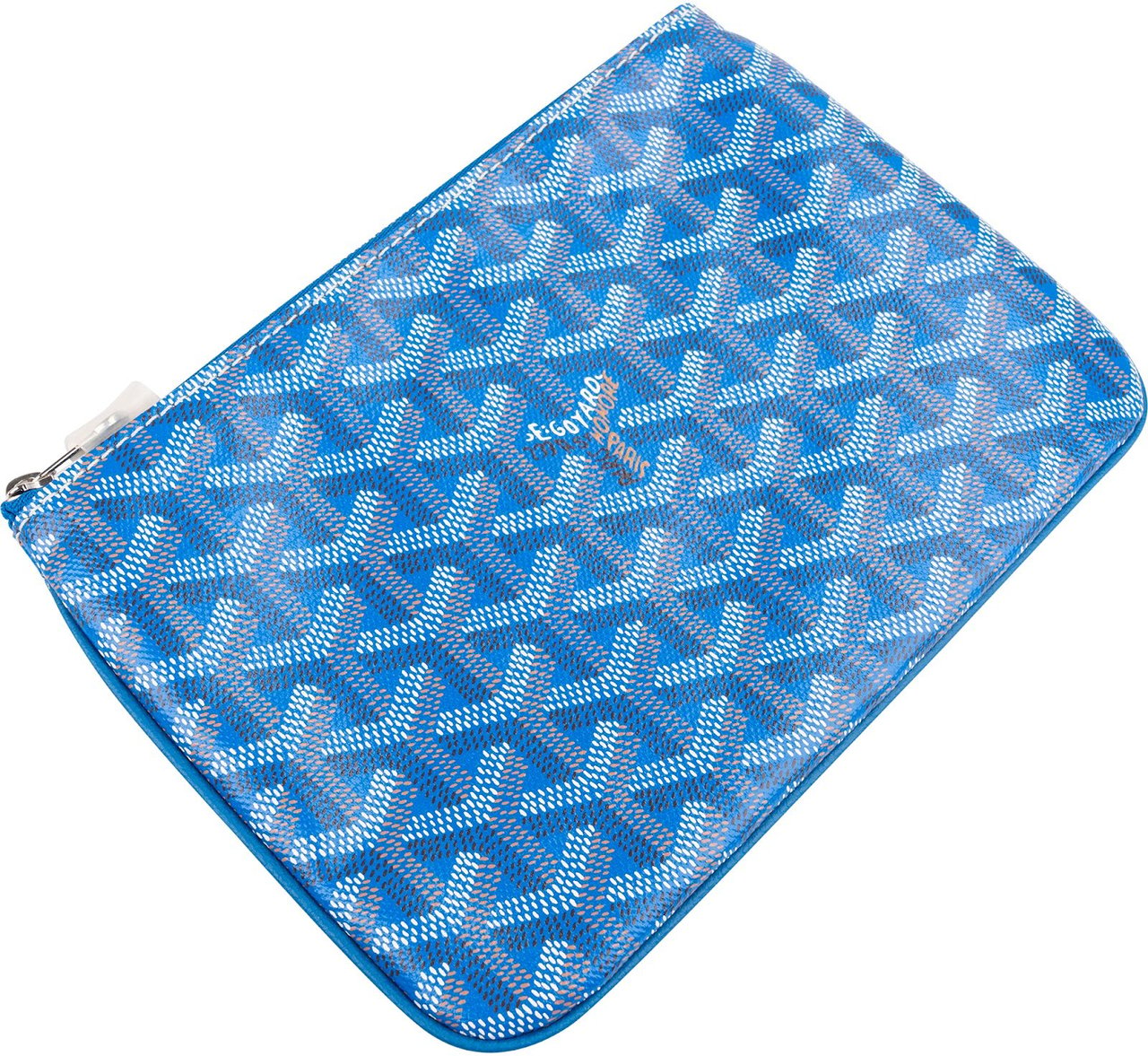 Goyard Monogram Goyardine Canvas Saint Louis PM Pouch Blauw