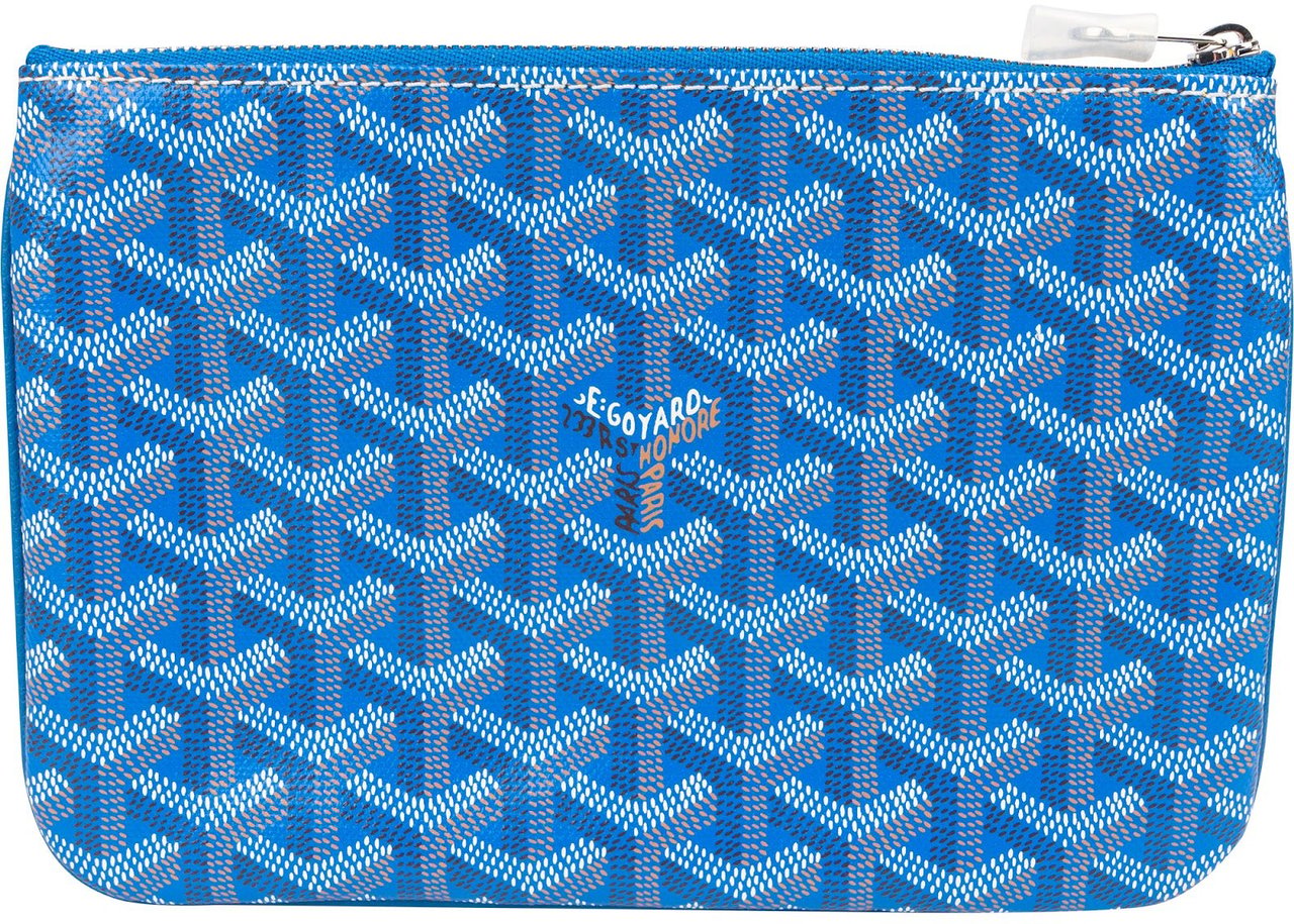 Goyard Monogram Goyardine Canvas Saint Louis PM Pouch Blauw