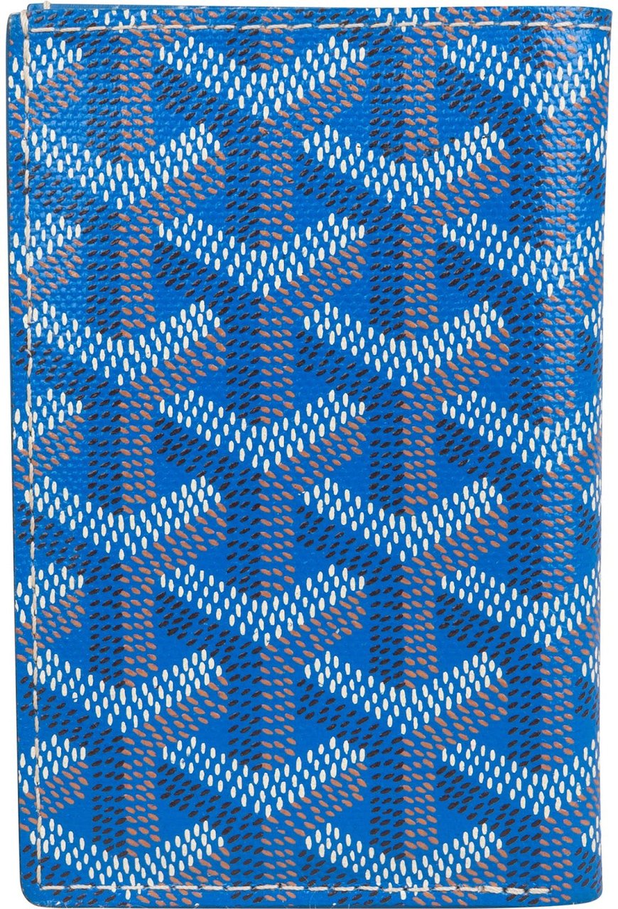Goyard Goyardine Monogram Grenelle Star Card Holder Blauw