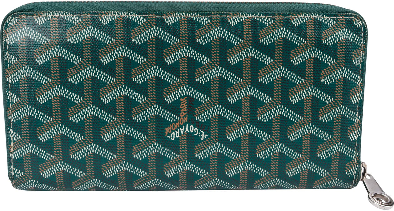 Goyard Goyardine Monogram Matignon GM Wallet Groen