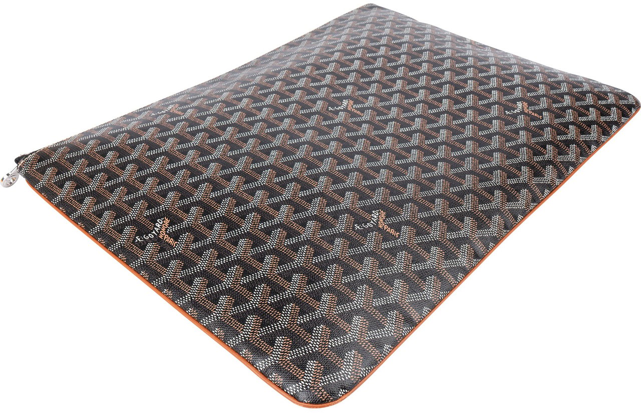 Goyard Goyardine Monogram Senat GM Clutch Bruin