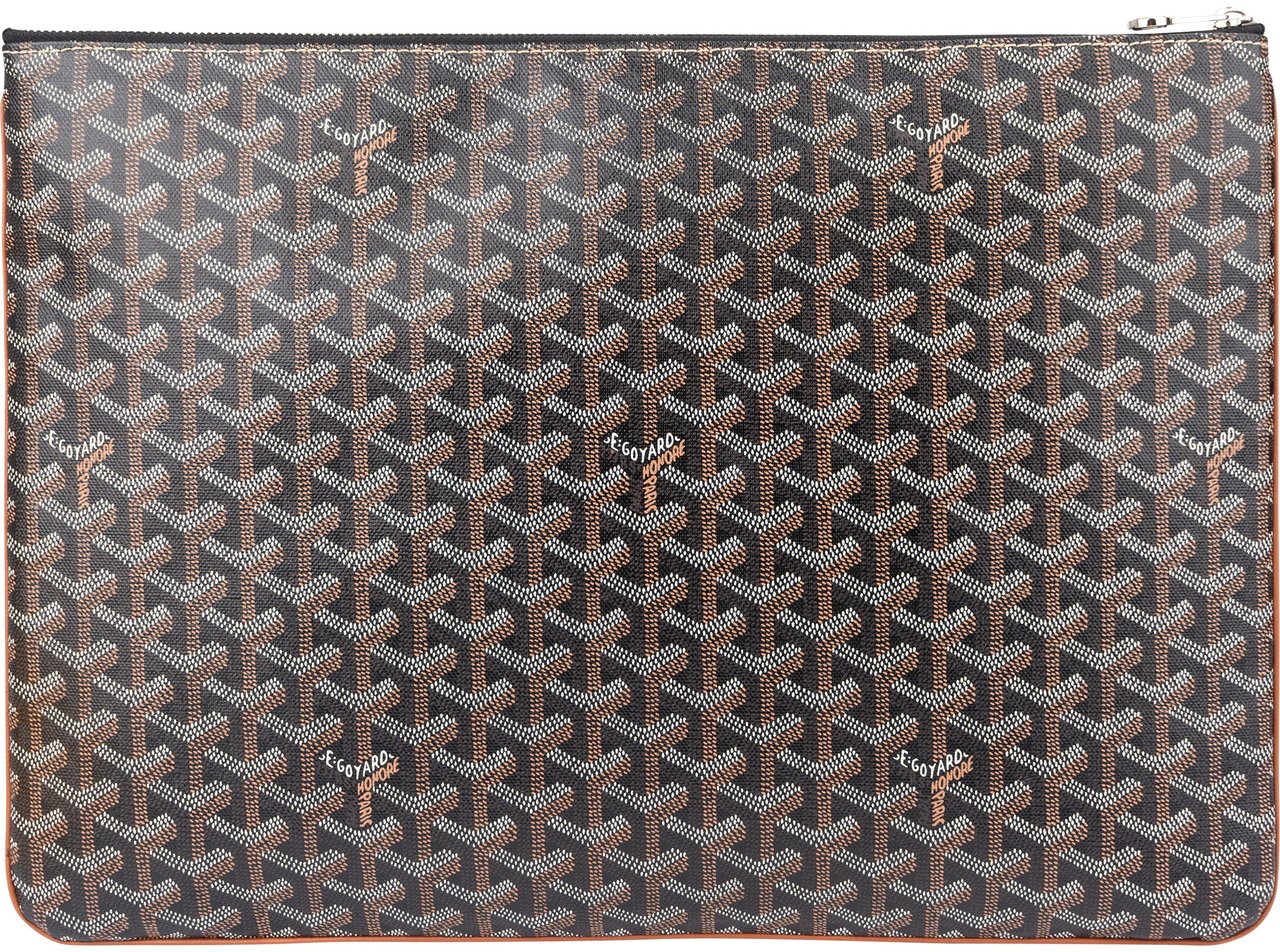 Goyard Goyardine Monogram Senat GM Clutch Bruin