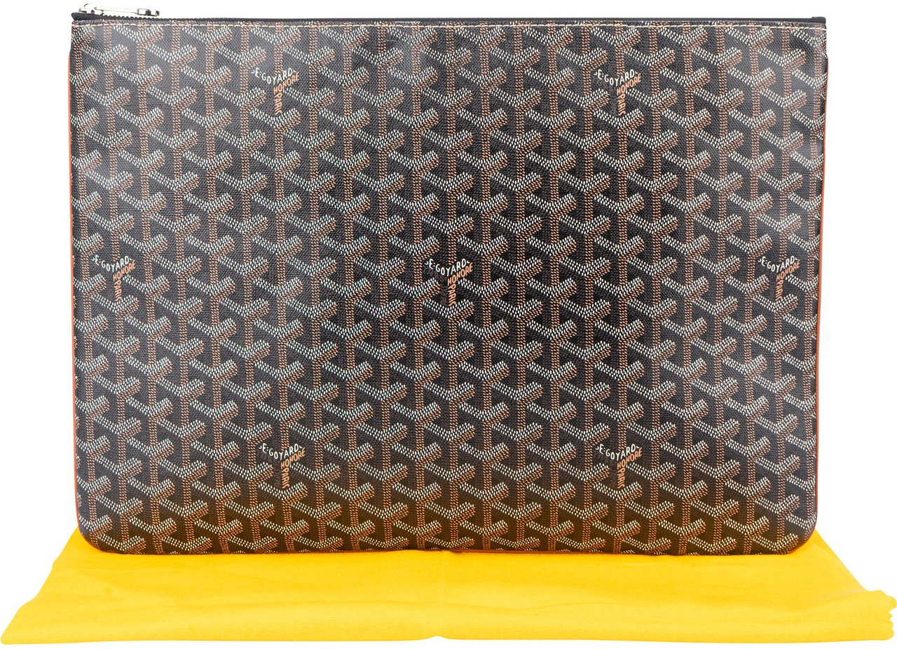 Goyard Goyardine Monogram Senat GM Clutch Bruin