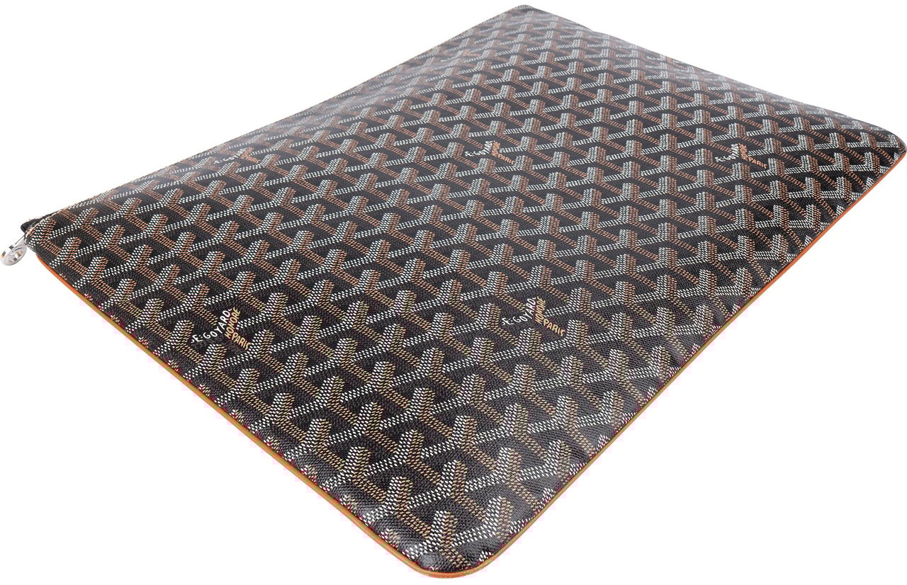 Goyard Goyard Goyardine Monogram Senat GM Clutch Bruin