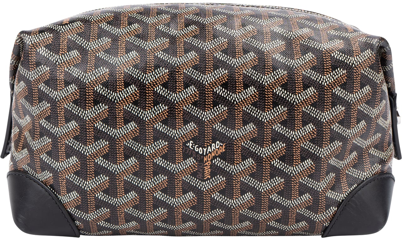 Goyard Goyard Goyardine Monogram Boeing 25 Toiletry Bag Zwart