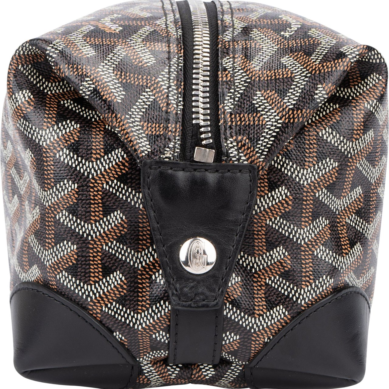 Goyard Goyard Goyardine Monogram Boeing 25 Toiletry Bag Zwart