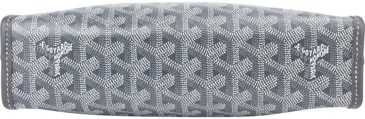 Goyard Goyard Grey Goyardine Monogram Jouvence MM Pochette Clutch Donkergrijs