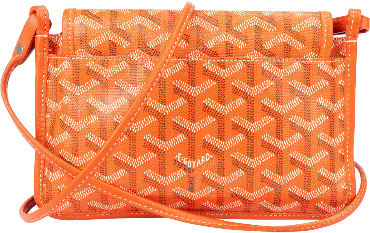 Goyard Orange Goyardine Monogram Plumet Flat Crossbody Bag Oranje