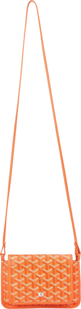 Goyard Orange Goyardine Monogram Plumet Flat Crossbody Bag Oranje