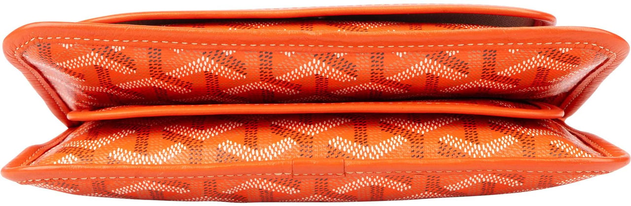 Goyard Orange Goyardine Monogram Plumet Flat Crossbody Bag Oranje