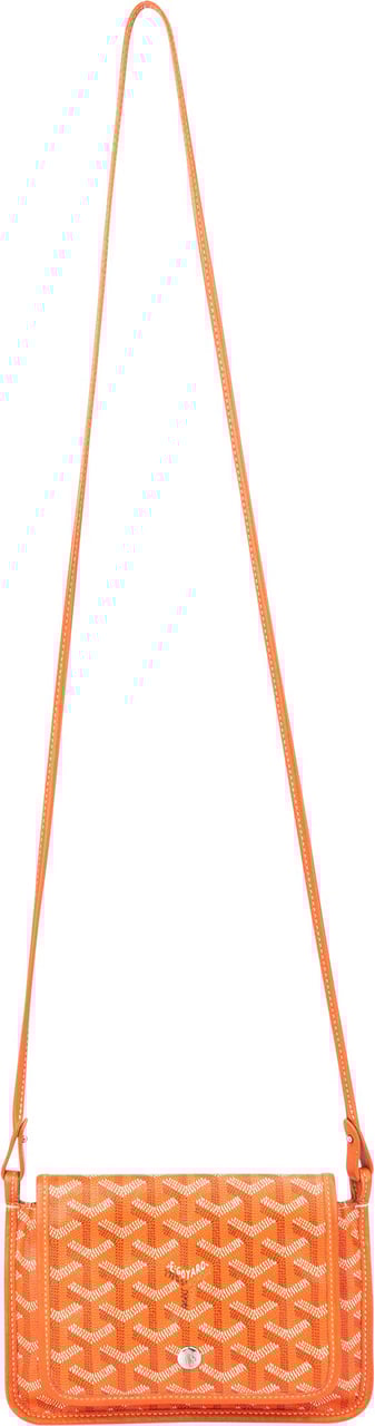Goyard Goyard Orange Goyardine Monogram Plumet Flat Crossbody Bag Oranje