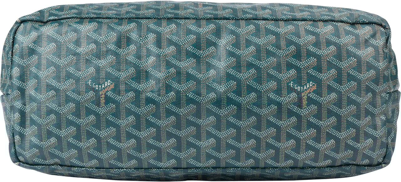 Goyard Goyard Green Goyardine Monogram Saint Louis PM Handbag Groen