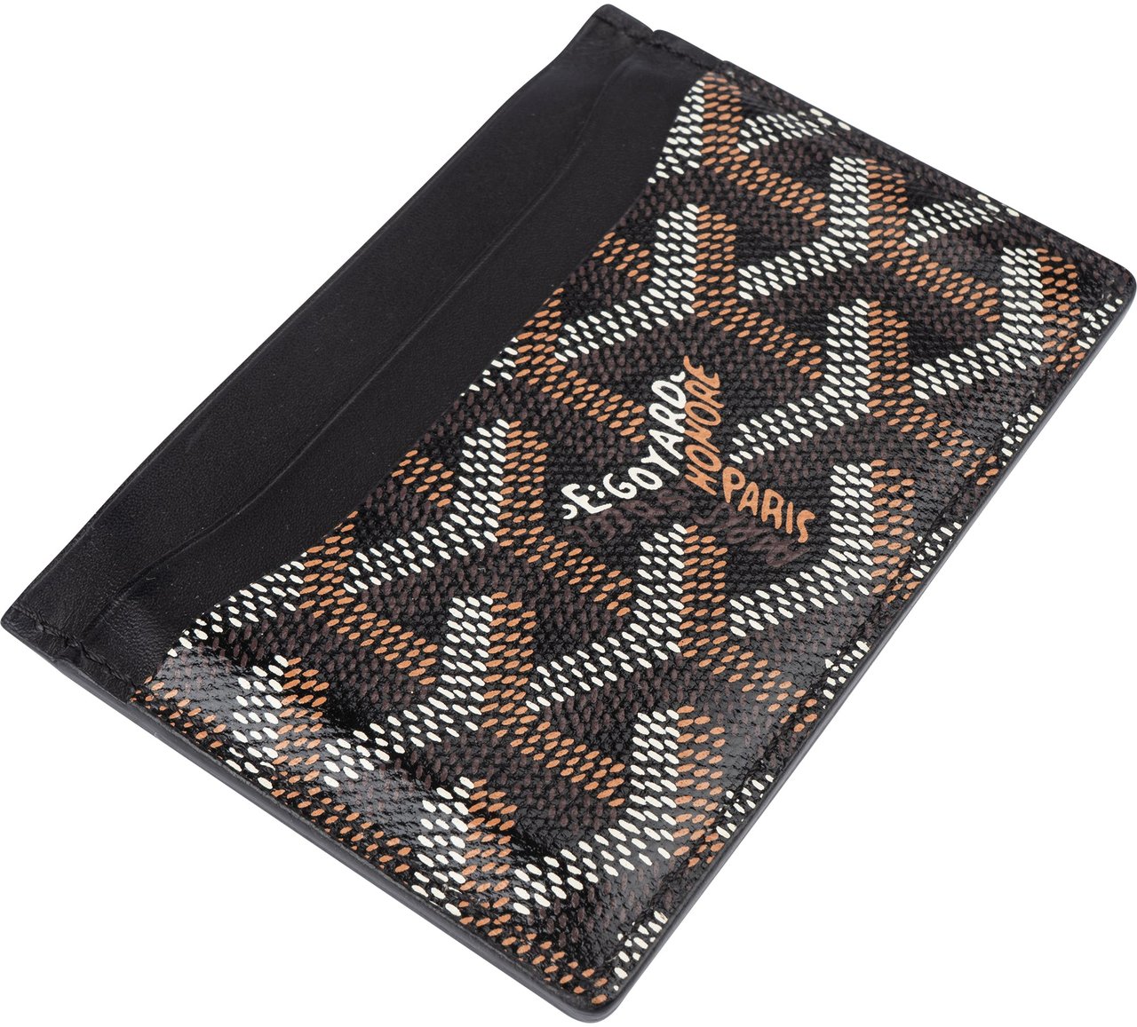 Goyard Goyard Noir Goyardine Monogram Cardholder Zwart