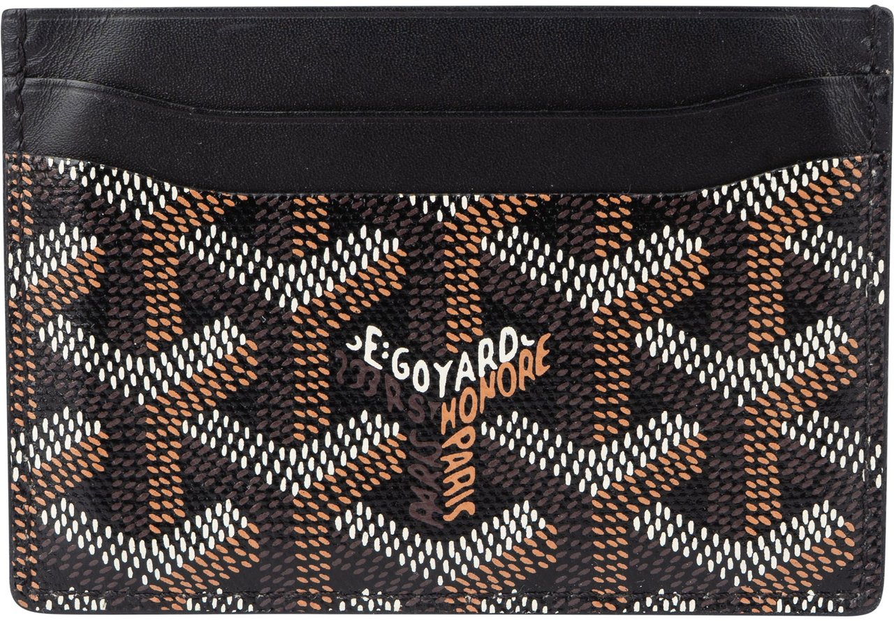 Goyard Goyard Noir Goyardine Monogram Cardholder Zwart