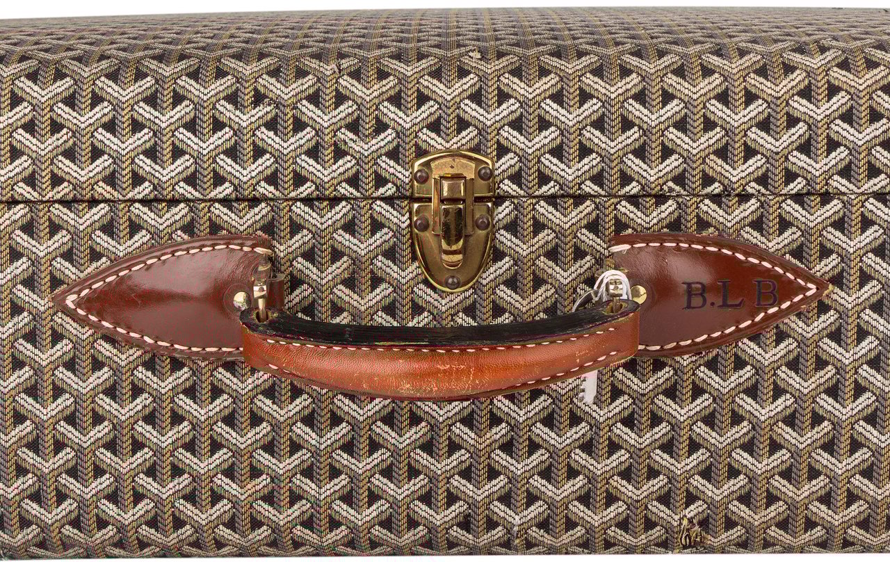 Goyard Goyard Goyardine Monogram Suitcase 80 Trunk Koffer Bruin