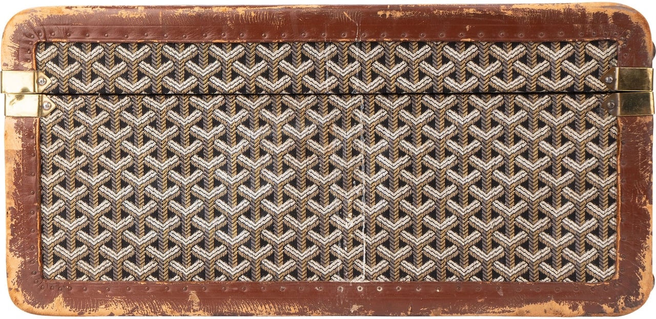 Goyard Goyard Goyardine Monogram Suitcase 80 Trunk Koffer Bruin