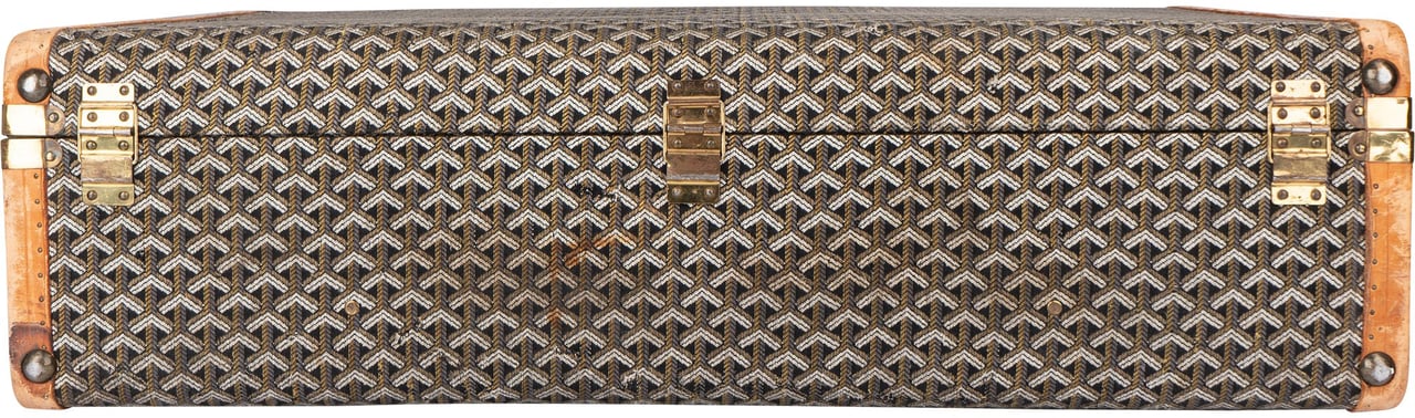 Goyard Goyard Goyardine Monogram Suitcase 80 Trunk Koffer Bruin