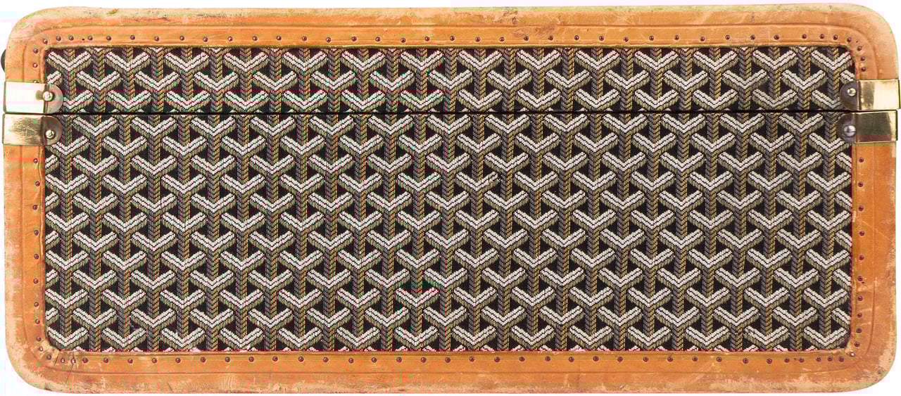 Goyard Goyard Goyardine Monogram Suitcase 80 Trunk Koffer Bruin