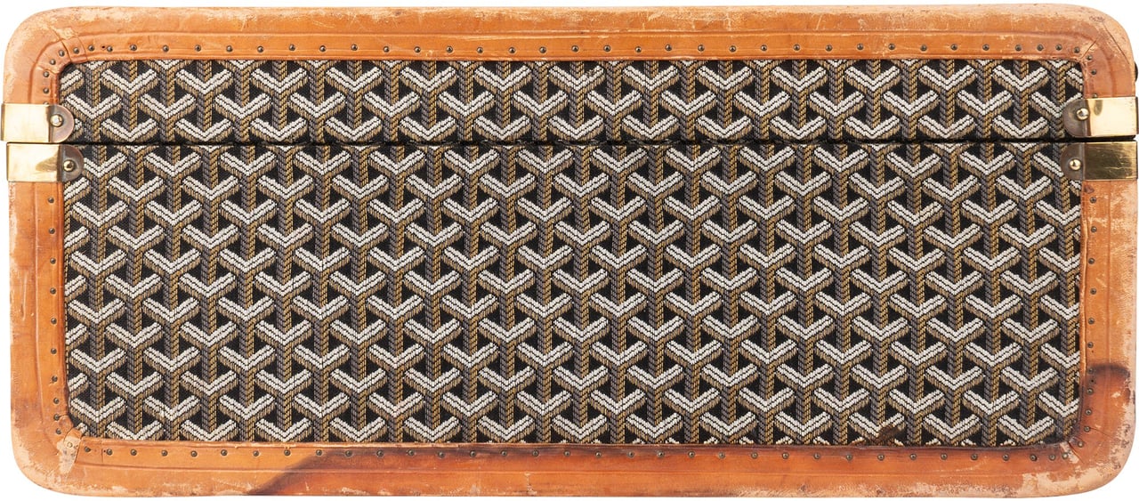 Goyard Goyardine Monogram Suitcase 80 Trunk Koffer Divers