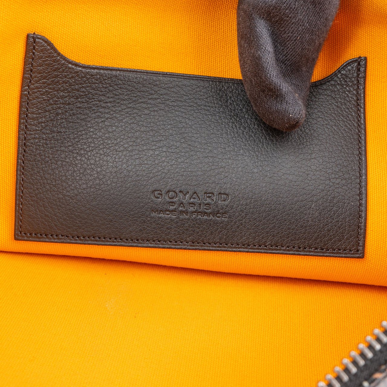 Goyard Goyard Black Goyardine Monogram Senat PM Clutch Zwart